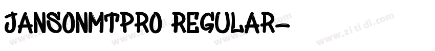 JansonMTPro Regular字体转换